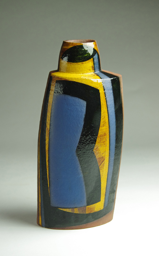 Oval bottle h37cm dark honey glaze 2017 web res